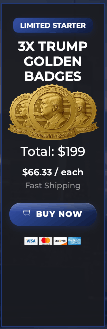Trump 250th Anniversary Golden Badge Price